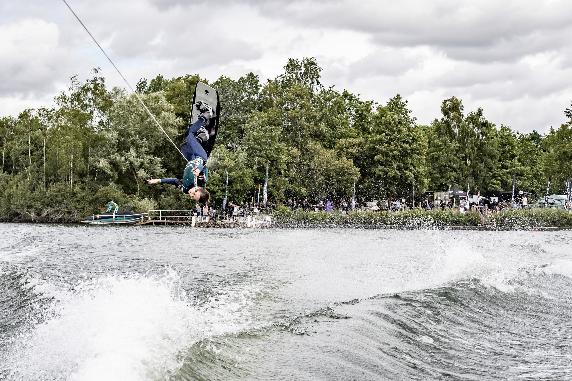 Charlie Lloyd at the 2022 Malibu Boats UK Wakeboard And Wakesurf Nationals